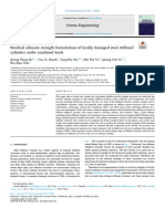 Residual Ultimate Strength Formulations of Locally Damaged Steel Stiffened Cylinders Under Combined Loads