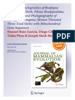 Bradypus Journal of Mammalian Evolution-2019