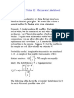 Statistics 512 Notes 12: Maximum Likelihood Estimation: X X PX X