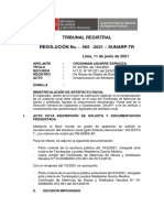 Resolución 565-2021-SUNARP-TR. para Inmatricular El Registrador Debe Consultar El Portal de DICAPI