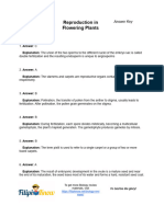 Reproduction in Flowering Plants Answer Key