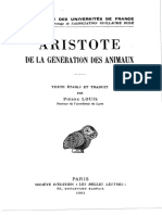 (Aristote) de La G?n?ration Des Animaux