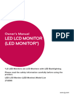 Led LCD Monitor (Led Monitor ) : Owner's Manual