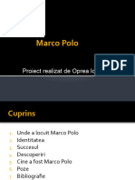 Marco Polo Proiect Realizat de Oprea Ioana