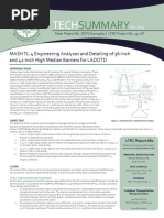 TS - 680 For LTRC 23-1ST MASH TL-4 Engineering Analyses and Detailing of 36-Inch and 42-Inch High Median Barriers For LADOTD