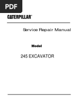 Caterpillar Cat 245 EXCAVATOR (Prefix 95V) Service Repair Manual (95V00471 and Up)