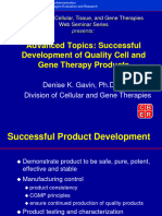 Advanced Topics - Successful Development of Quality Cell and Gene Therapy Products