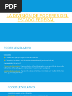 La División de Poderes Del Estado Federal