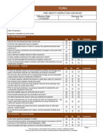 Fire Safety Audit Checklist