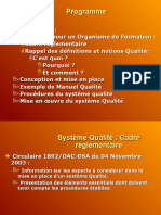 Présentation Qualité of