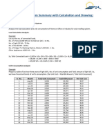 Solar Rooftop System Summary With Calculation & Drawing