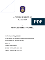 Tensile Testing by Odewole Temidayo