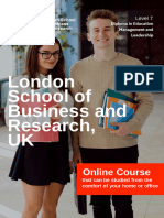 Level 7 Diploma in Education Management and Leadership - Delivered Online by LSBR, UK