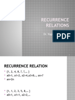 Recurrence Relations