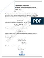 Thermodynamics All Derivations