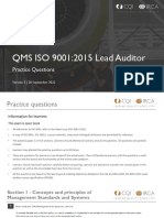 7.0 QMS ISO 9001 Lead Auditor Practice Questions v3 - 200922 - LowRes