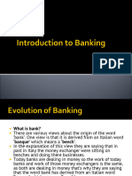 Introduction To Banking