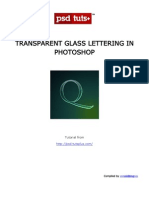 Transparent Glass Lettering in Photoshop