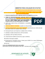 Relação de Documentos Avaliação