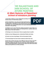 Unit 1-The Rajasthani and Pahari School of Miniature Painting