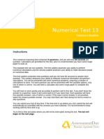 NumericalReasoningTest13 Solutions