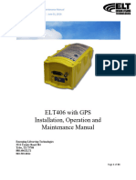 ATA 25 - Emerging Lifesaving Technologies - ELT Installation Operation & Maintenace Manual ELT406GPS