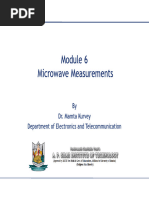 MICROWAVE ENGINEERING-Module-6A-Measurments