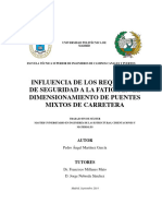 Influencia Requisitos de Seguridad A Fatiga en El Dim Puentes Mixtos Carretera - Tesis Master UPM - Martinez