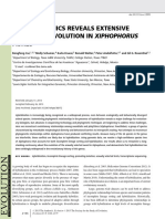 Evolution - 2013 - Cui - PHYLOGENOMICS REVEALS EXTENSIVE RETICULATE EVOLUTION IN XIPHOPHORUS FISHES