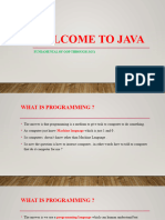 Welcome To Java