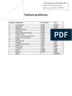 Facture Proforma