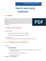 Contracts and Sales Overview