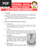 La Cultura Chincha para Tercero de Primaria