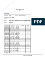 Leave Report Detail