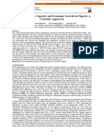 Power Generation Capacity and Economic Growth in Nigeria: A Causality Approach