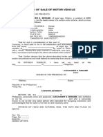 Deed of Sale of Motorcycle