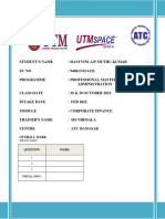 Assignment Corporate Finance - 201122