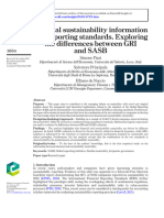 Material Sustainability Information and Reporting Standards. Exploring The Differences Between GRI and SASB (10-1108 - MEDAR-11-2021-1486)