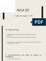 Aula 02 Atualizada - Saída de Emergencia IT08 MG