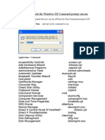 99 Commands in Win XP From Command Promt