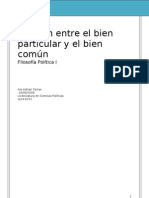 Tension Entre El Bien Particular y El Bien Común