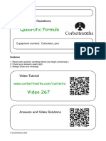 Quadratic Formula