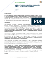 AM 240instructivo Autorizaciones Cesion Garantia Derechos-Mineros