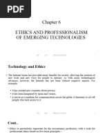 Chapter 6 ETHICS AND PROFESSIONALISM OF EMERGING TECHNOLOGIES