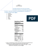 Assignment 1 - Food Label