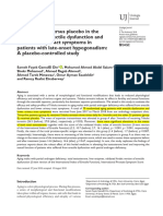 Tribulus Terrestris Versus Placebo in The