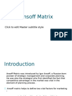 Ansoff Matrix