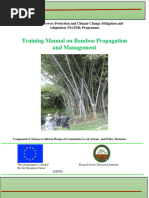 Training Manual On Bamboo Propagation and Management