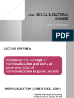 SOC201 - Lecture 2 - Individualization