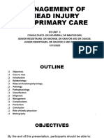 Management of Head Injury in Primary Care